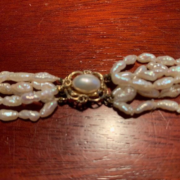 Ladies Pearl Choker necklace - Picture 2 of 8